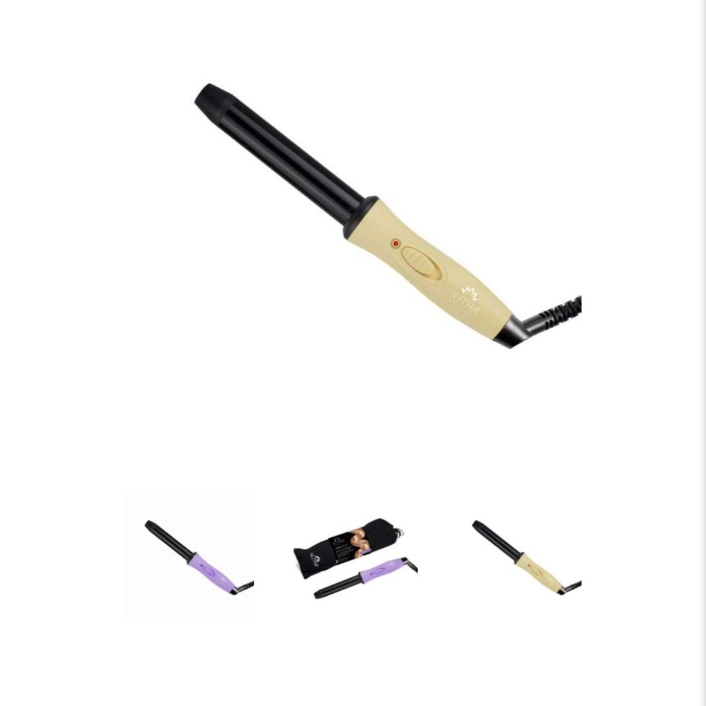 New Mini sutra pastel yellow curling iron